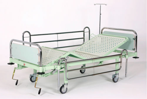 Cama de hospital - AD-183.T - DUMAN HOSPITAL FURNITURE - mecánica / con ruedas / de 4 secciones