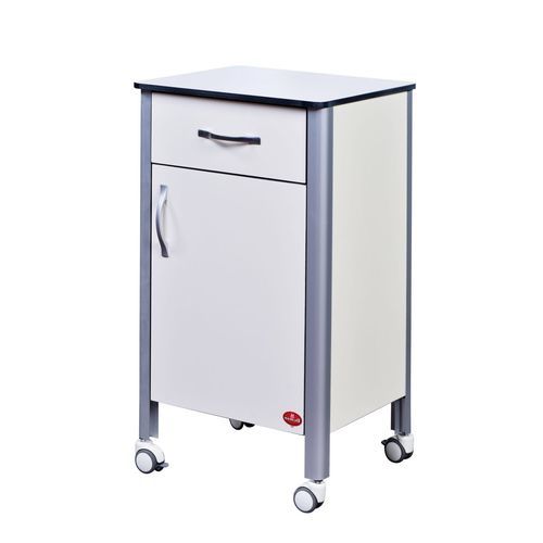 Mesa de cabecera con ruedas - AD-259.KL - DUMAN HOSPITAL FURNITURE - con cajones