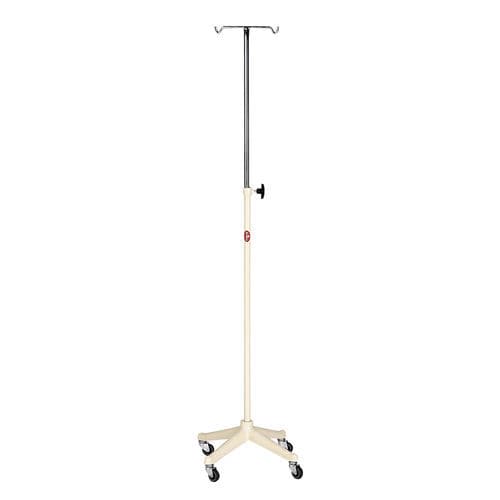 Portasueros con ruedas - AD-241 - DUMAN HOSPITAL FURNITURE - 2 ganchos / de altura variable / de acero inoxidable