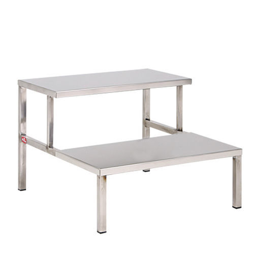Escalón de ayuda 2 peldaños - AD-232.E1 - DUMAN HOSPITAL FURNITURE - de acero inoxidable / de plástico / antideslizante