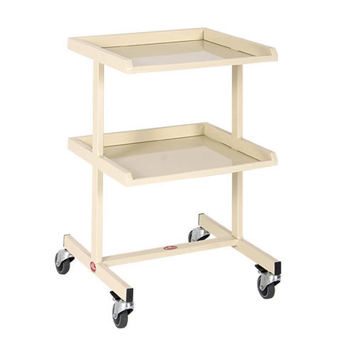 Carro para dispositivos médicos - AD-163.B  - DUMAN HOSPITAL FURNITURE - para cuidados / 2 estantes / móvil