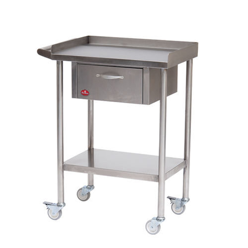Carro médico - AD-827.10 - DUMAN HOSPITAL FURNITURE - para instrumental / para transporte / de acero inoxidable