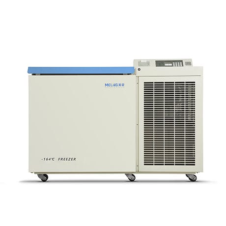 Congelador criogénico - DW-ZW128 - Zhongke Meiling Cryogenics Co., Ltd., - de laboratorio / de tipo arcón / con 1 puerta