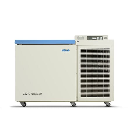 Congelador criogénico - DW-UW128 - Zhongke Meiling Cryogenics Co., Ltd., - de laboratorio / de tipo arcón / con 1 puerta