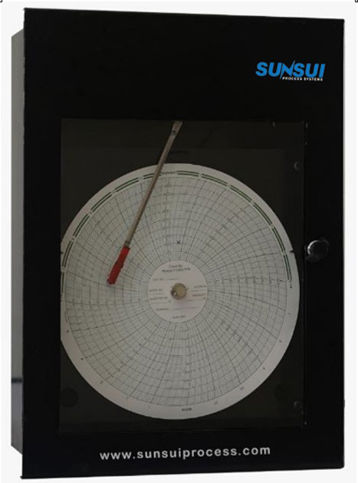 Registrador gráfico de presión - SunMech-PR01 - SUNSUI PROCESS SYSTEMS  India - con soporte de montaje en pared