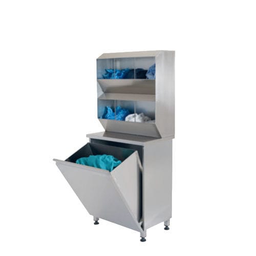 Armario de hospital - 220.3542 - SEBA HANDELS - fijo / de acero inoxidable