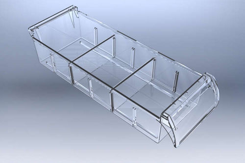 Cajón médico - 002.0120 - SEBA HANDELS - de policarbonato