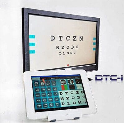 Visualizador para prueba de optotipos - DTC-1 - OICO - Ophthalmic Instrument Company - teledirigido