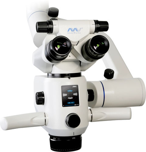Microscopio quirúrgico para odontología - SM620 - MediWorks - con ruedas