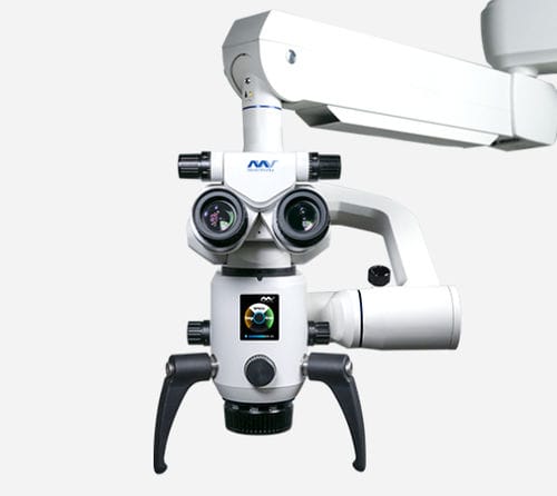Microscopio quirúrgico para odontología - SM610 - MediWorks - con ruedas