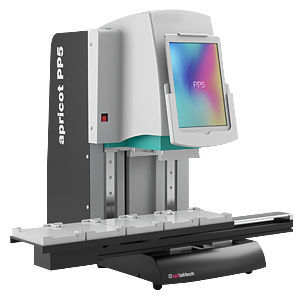Sistema de automatización de laboratorio por pipeteo - apricot PP5 - SPT Labtech - con pantalla táctil / de mesa