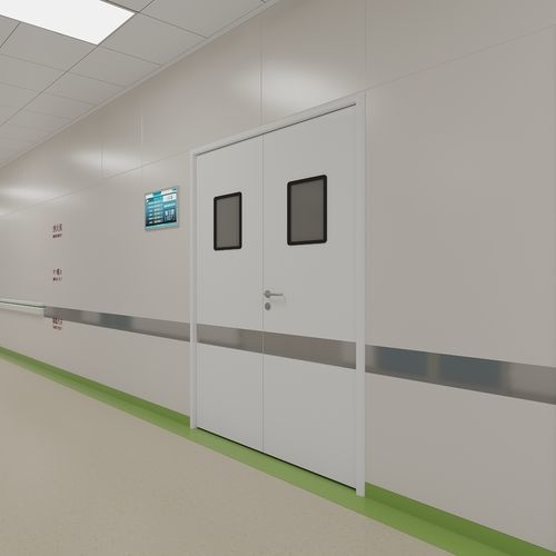 Puerta estanco al aire - 01 - Shenzhen Kenid Medical Devices - de vidrio / de aluminio / doble