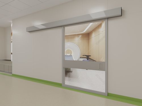 Puerta de hospital - 01 - Shenzhen Kenid Medical Devices - para sala de operaciones / corredera / de vidrio