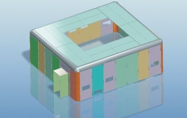 Estructura de muros para sala blanca - 01 - Shenzhen Kenid Medical Devices