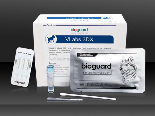 Prueba rápida para enfermermedades infecciosas - VLabs 3DX  - Bioguard corporation - para cánidos / de heces