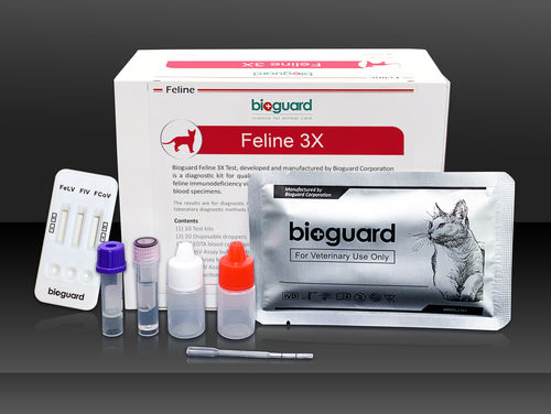 Prueba rápida para enfermermedades infecciosas - 3X - Bioguard corporation - para felinos / de coronavirus felino / de suero