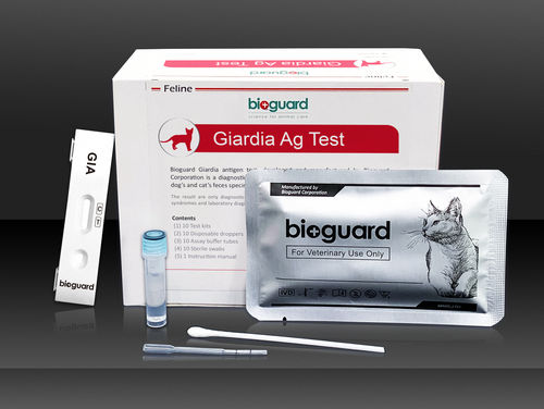 Prueba rápida de giardiasis - Bioguard corporation - para felinos / de heces