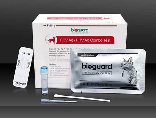 Prueba rápida para enfermermedades infecciosas - FCV Ag / FHV Ag Combo  - Bioguard corporation - para felinos / de calicivirus felino / de herpesvirus felino