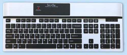 Teclado médico con teclas digitales - KSI-1700 SX W - Key Source International - internacional / desinfectable / de higiene