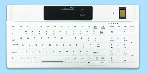 Teclado médico con teclas digitales - KSI-1802R SX FFFW - Key Source International - de silicona / desinfectable / retroiluminado