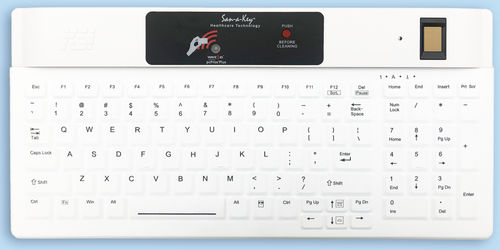 Teclado médico con teclas digitales - KSI-1802R SX HFFFW-16 - Key Source International - de silicona / desinfectable / retroiluminado