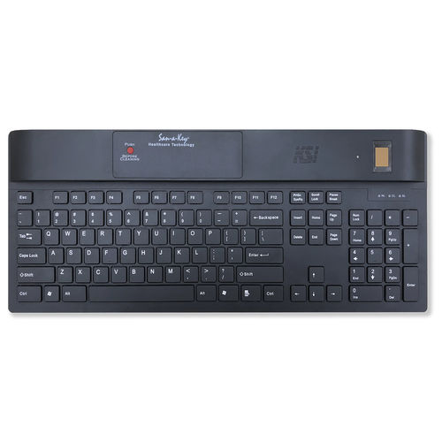 Teclado médico con teclas digitales - KSI-1700 SX FFFB - Key Source International - internacional / biométrico / desinfectable