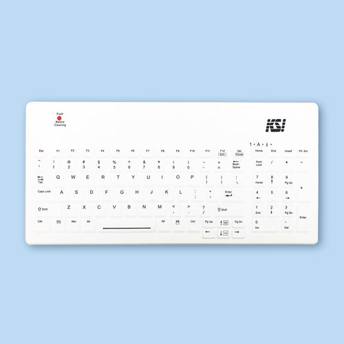 Teclado médico con teclas digitales - KSI-1801 SX W - Key Source International - internacional / de silicona / de caucho de silicona