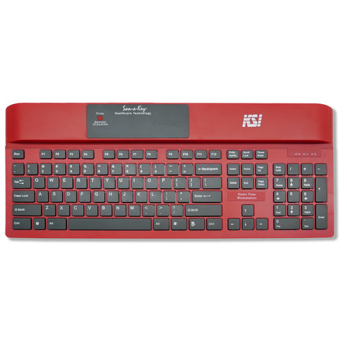 Teclado médico con teclas digitales - KSI-1700 SX R - Key Source International - internacional / desinfectable / de higiene