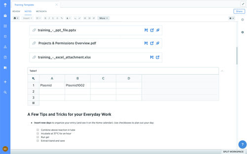 Software de laboratorio - Notebook  - Benchling - de captura / de trazabilidad