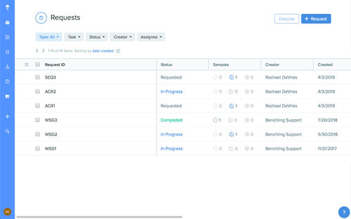 Software de laboratorio - workflows - Benchling - de gestión / de diseño