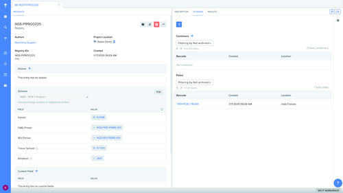 Software de trazabilidad - Benchling - para automatización de laboratorio / de laboratorio