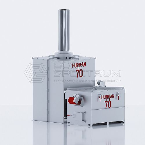 Incinerador térmico - HURIKAN 70 - Eco-Spectrum LLC - de laboratorio / para animales / para residuos médicos