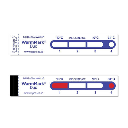 Bioindicador de temperatura - ShockWatch WarmMark® - SpotSee - para la industria farmacéutica