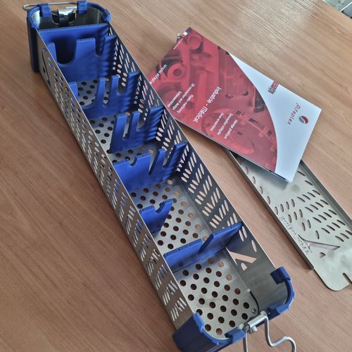 Recipiente de esterilización para instrumental dental - HLF STD 75 - ALFAPLEX - para instrumental ortopédico / perforado / de acero inoxidable