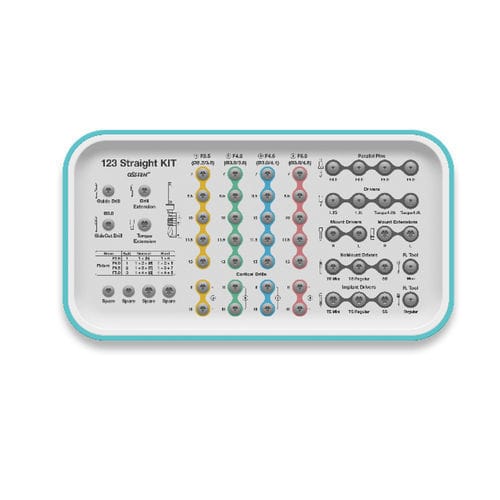 Kit de instrumentos para implantología dental - 123  - Osstem Implant France