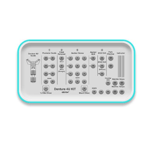 Kit de instrumentos para implantología dental - 4U  - Osstem Implant France