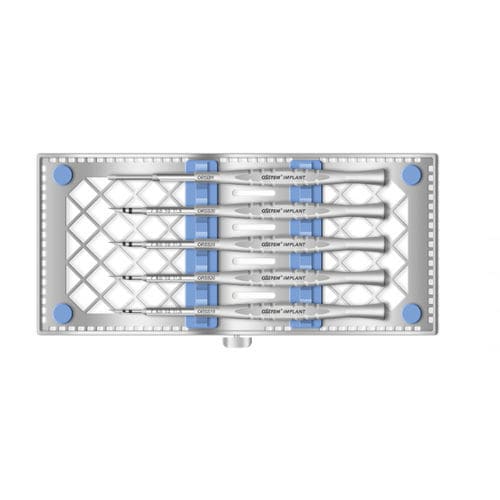 Kit de instrumentos para implantología dental - Ridge Split droit - Osstem Implant France