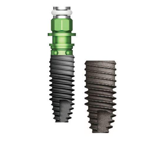 Implante dental cilíndrico - TSII SA  - Osstem Implant France - de titanio / hexágono interno / recto
