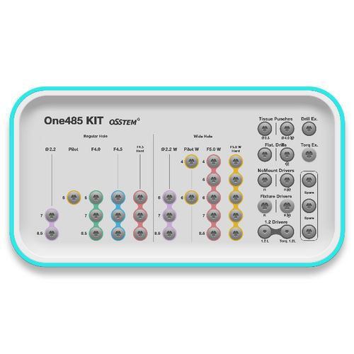 Kit de instrumentos para implantología dental - One485 - Osstem Implant France
