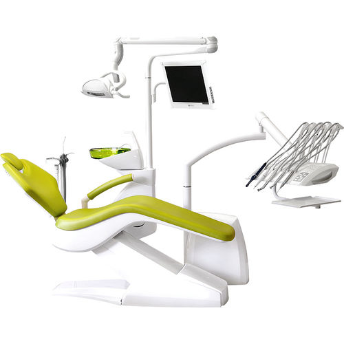 Unidad de tratamiento dental con sillón electromecánico - Optimal 09 - ZEVADENT s.r.o. - con monitor / con cámara intraoral / con portainstrumentos