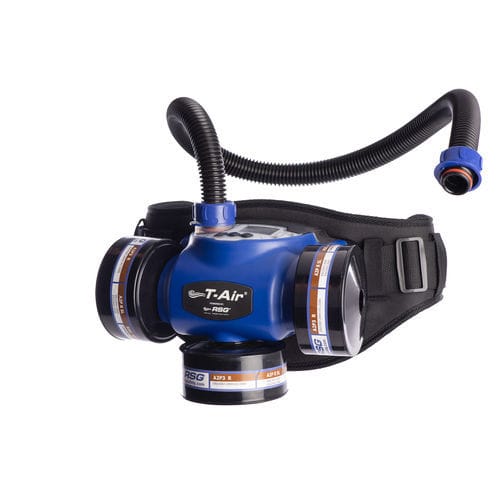 Máscara PAPR negra - T-Air PAPR - RSG Safety - azul / para laboratorio