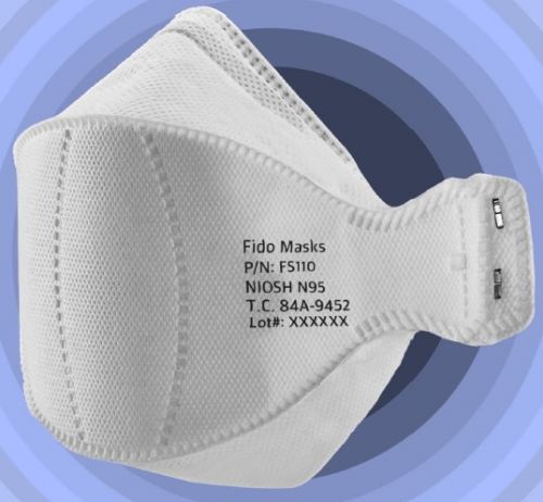 Mascarilla N95 - FS110 - FIDO MASKS CO., LTD. - sin látex / sin válvula / tipo copa
