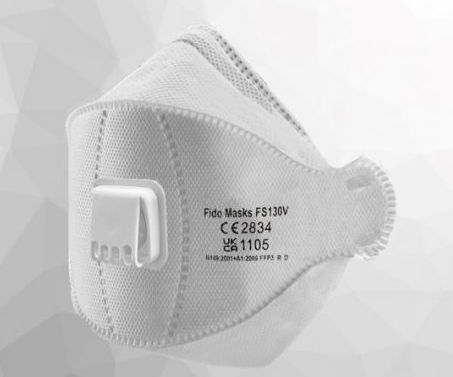 Mascarilla FFP3 - FS130V - FIDO MASKS CO., LTD. - sin látex / con válvula de espiración / tipo copa