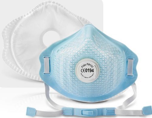 Mascarilla de protección EN1827 - F810I - FIDO MASKS CO., LTD. - sin látex / con válvula de espiración / con filtros intercambiables