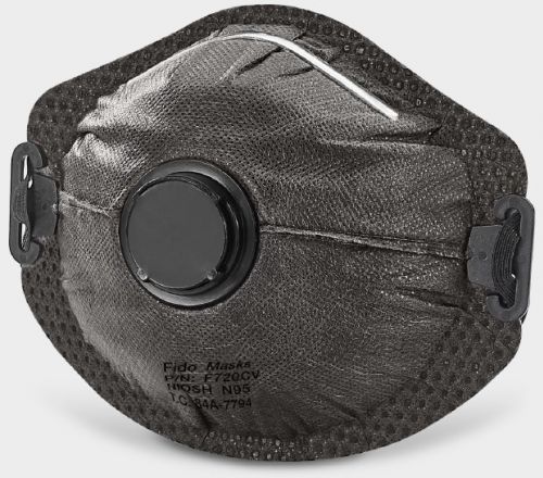 Mascarilla N95 - F720CV - FIDO MASKS CO., LTD. - sin látex / con válvula de espiración / con filtro de carbón activado