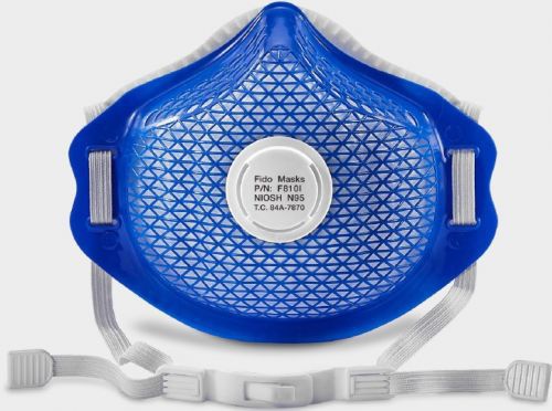 Mascarilla N95 - F810I - FIDO MASKS CO., LTD. - sin látex / con válvula de espiración / con filtros intercambiables