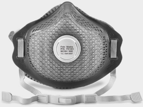 Mascarilla N95 - F810CI - FIDO MASKS CO., LTD. - sin látex / con válvula de espiración / con filtro de carbón activado