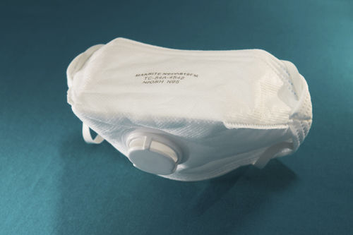 Mascarilla de protección con válvula de espiración - N95V-910FM - Makrite - N95 / de polipropileno / sin látex