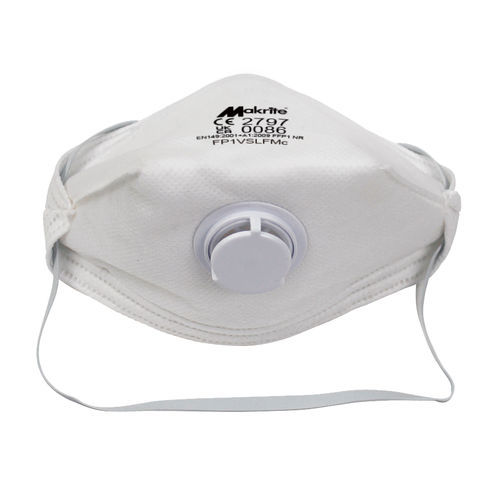 Mascarilla FFP1 - FP1VSLFM - Makrite - de polipropileno / sin látex / de poliéster