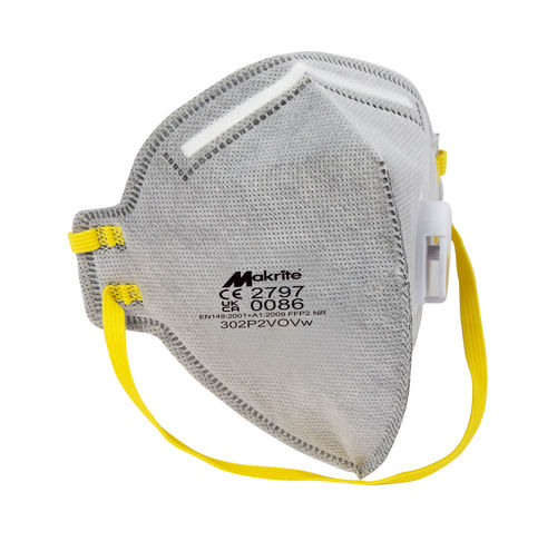 Mascarilla FFP2 - 302P2VOVW - Makrite - de polipropileno / sin látex / de poliéster